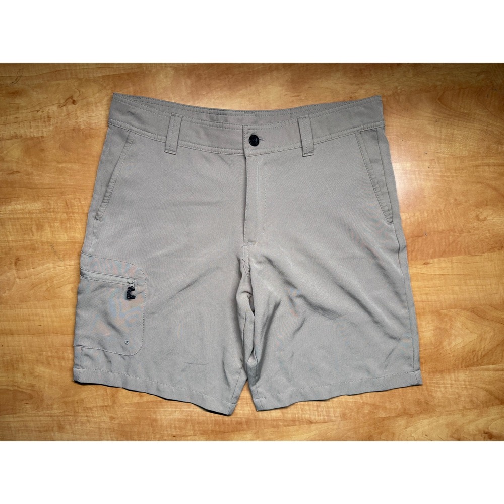 Magellan Outdoors Fish Gear Shorts Mens 32 Tan Water Repellent Fishing Cargo - Picture 1 of 8